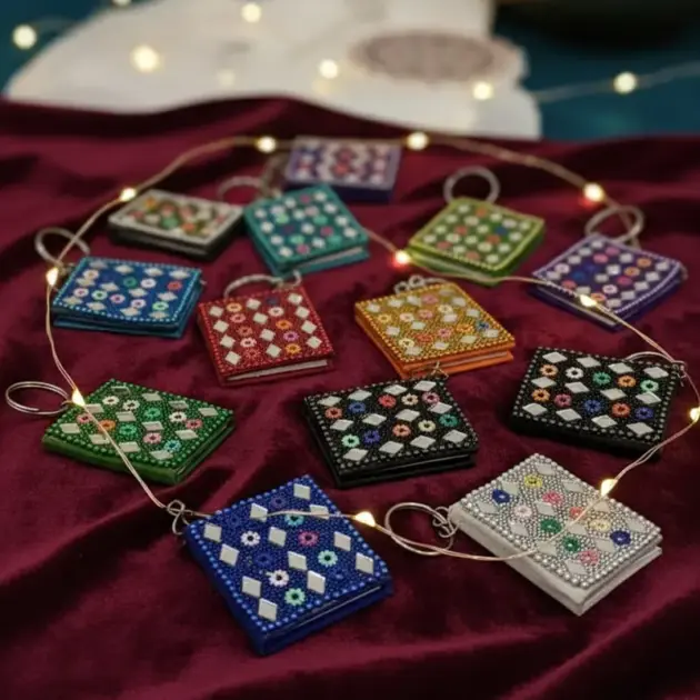 Handicraft Mirror Diary Keychains