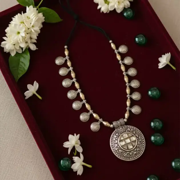 Oxidised Ethnic Indian Necklace