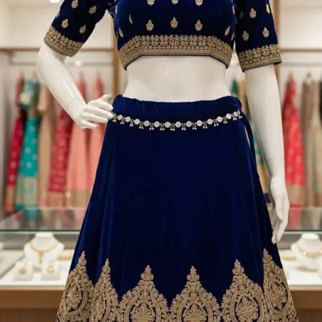 Oxidized Silver Kamarbandh Navratri Garba for Girls & Women