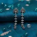 Fancy Silver Oxidize Earrings 7