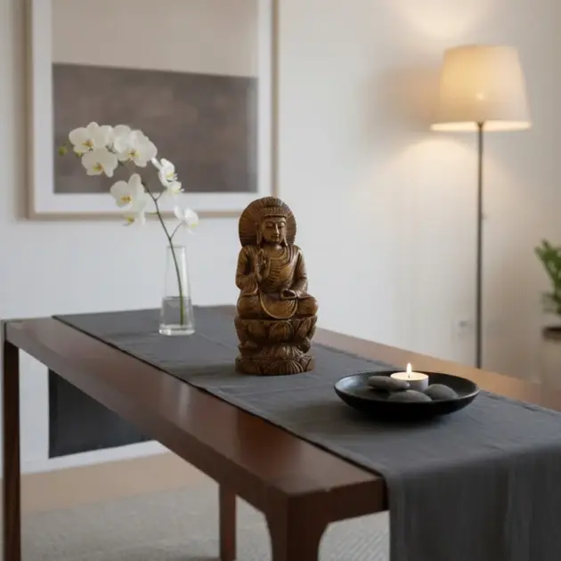 Wooden Hand Carved Statue Of Buddha