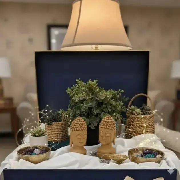 Wooden Handcarved Buddha Head Statue