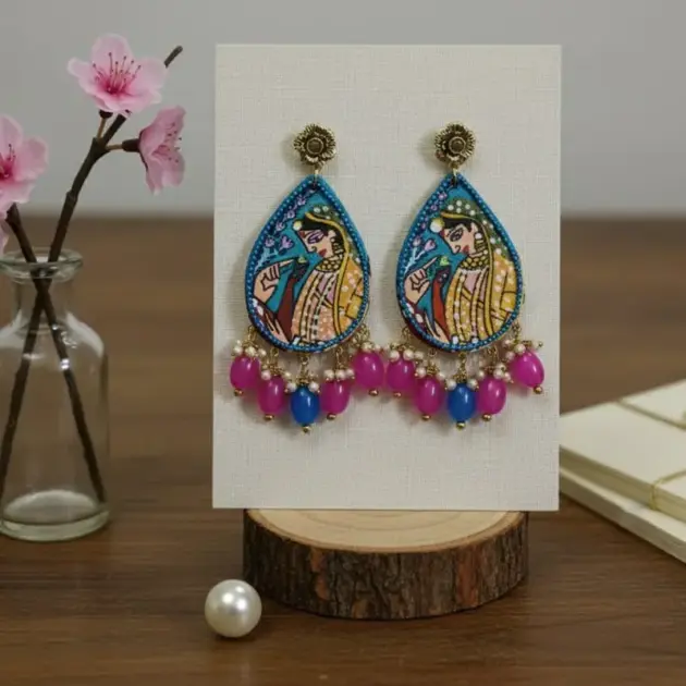 Bansy Hand Painted Earrings