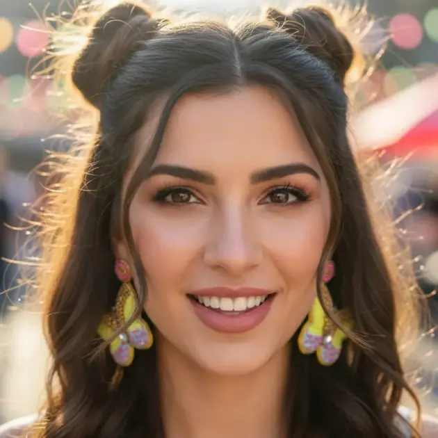 Handmade Butterfly Shaped Earrings