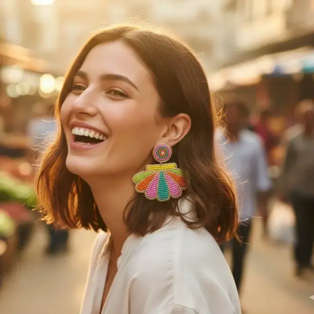 Oh Shello Colorful Earrings